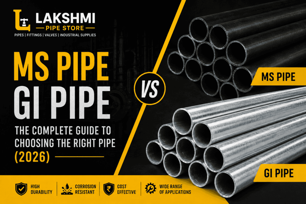 MS Pipe vs GI Pipe: Which One Should You Choose? (2026)